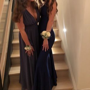NAVY BLUE LONG DRESS